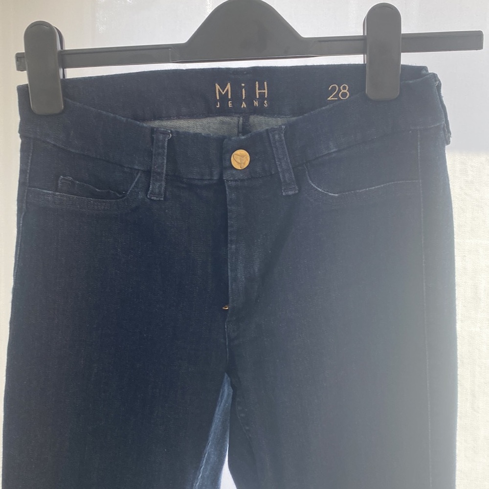 MiH Jeans blue denim skinny kick flare jeans size 28